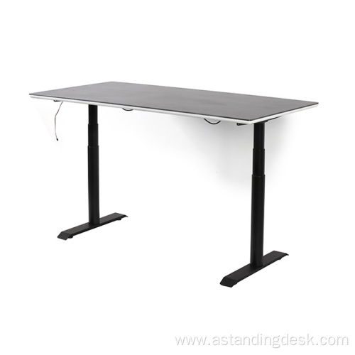 Hot Computer Table LED Lights Adjustable Gaming Desk